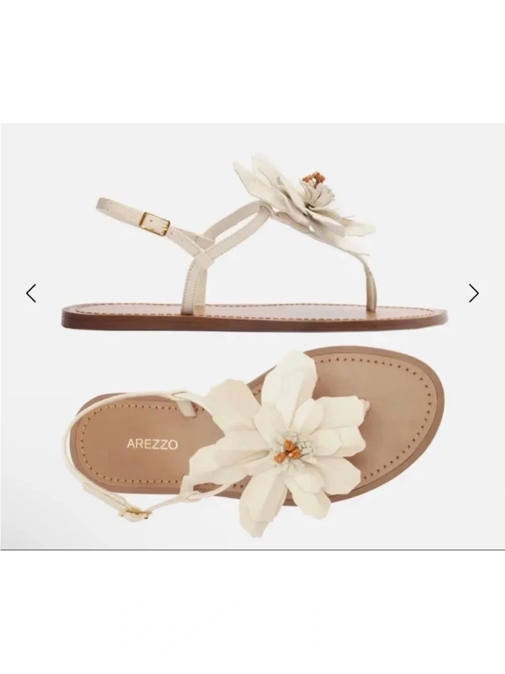 AREZZO Daisy Flat Sandal | Leather Greek Style Sandals